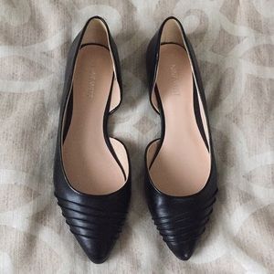 Nine West Black Leather Flats